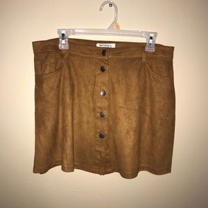 Camel colored mini skirt. Never worn!
